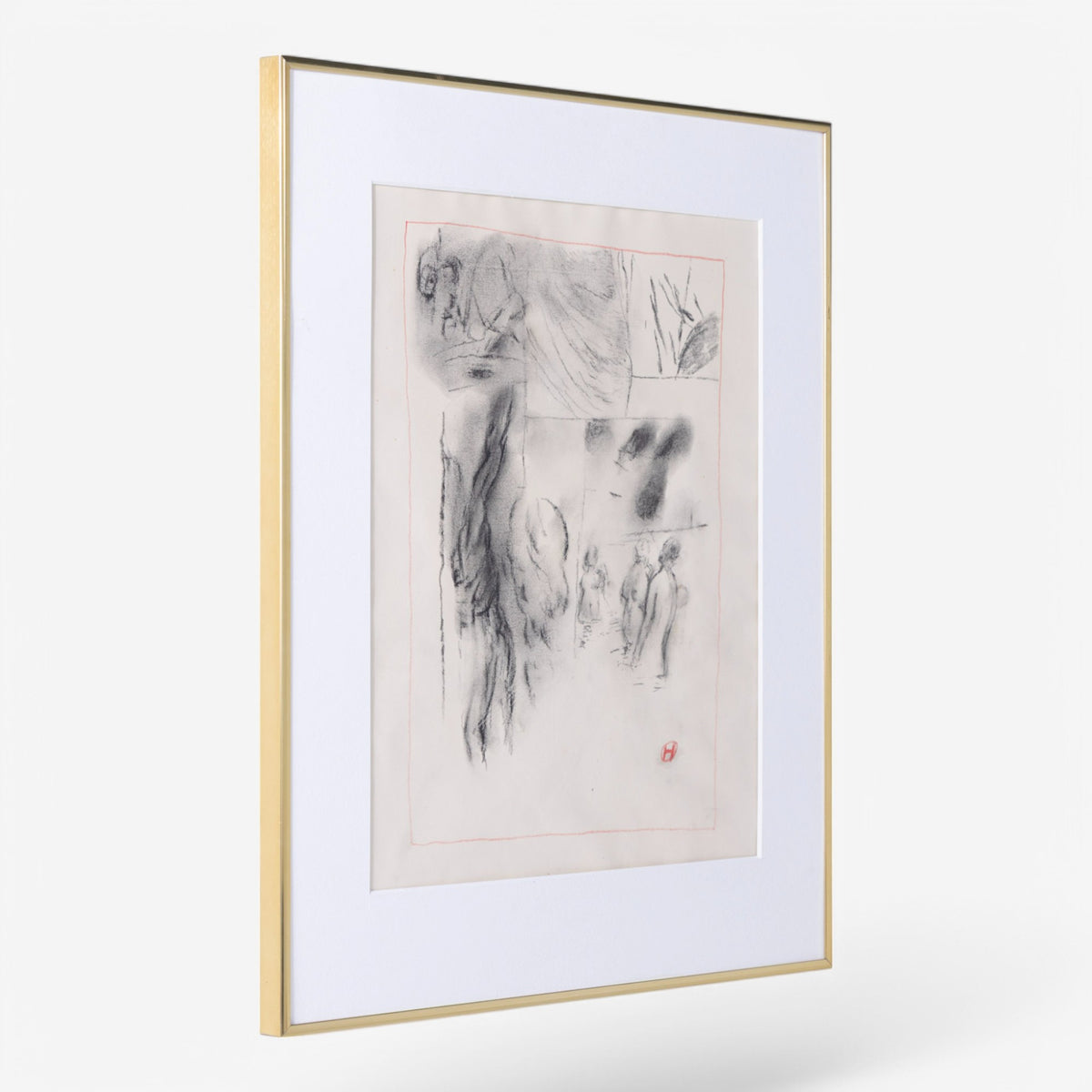 Original drawing in silver frame