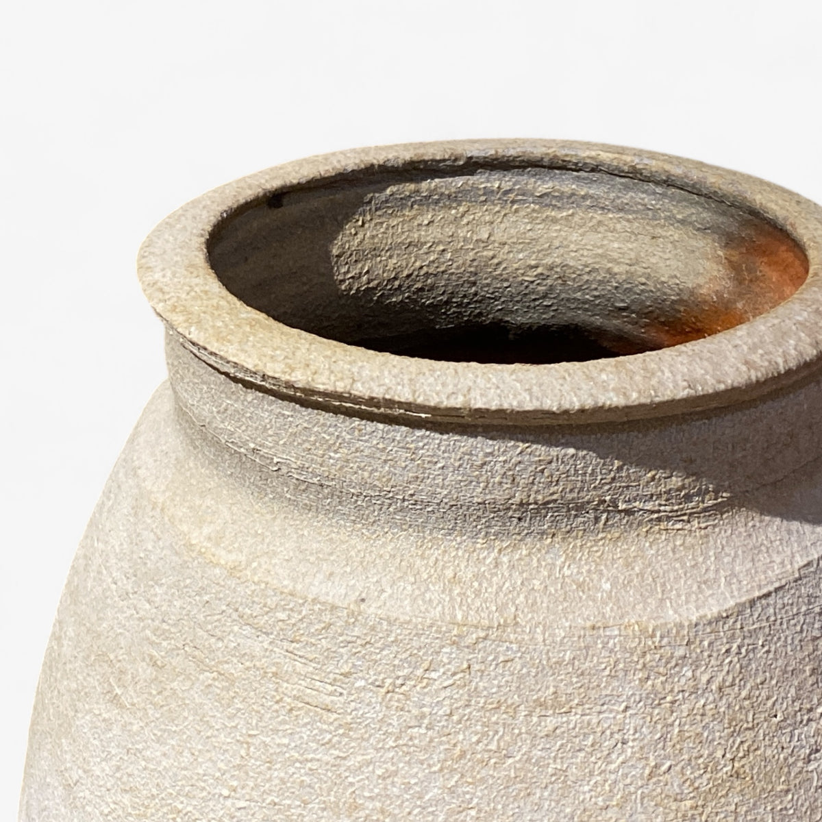Large floor vase in stoneware