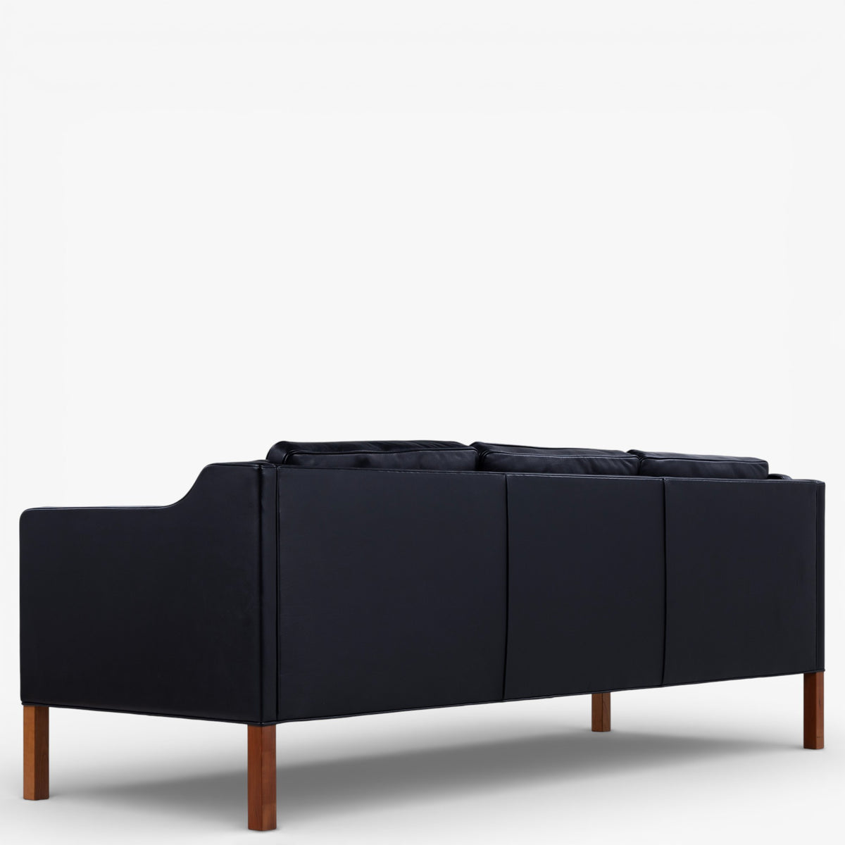 BM 2213 - 3-seater sofa in black leather