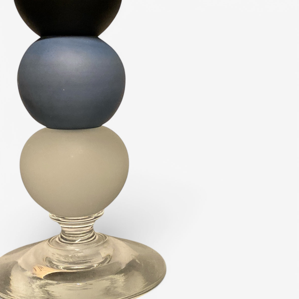 Candlestick in glass