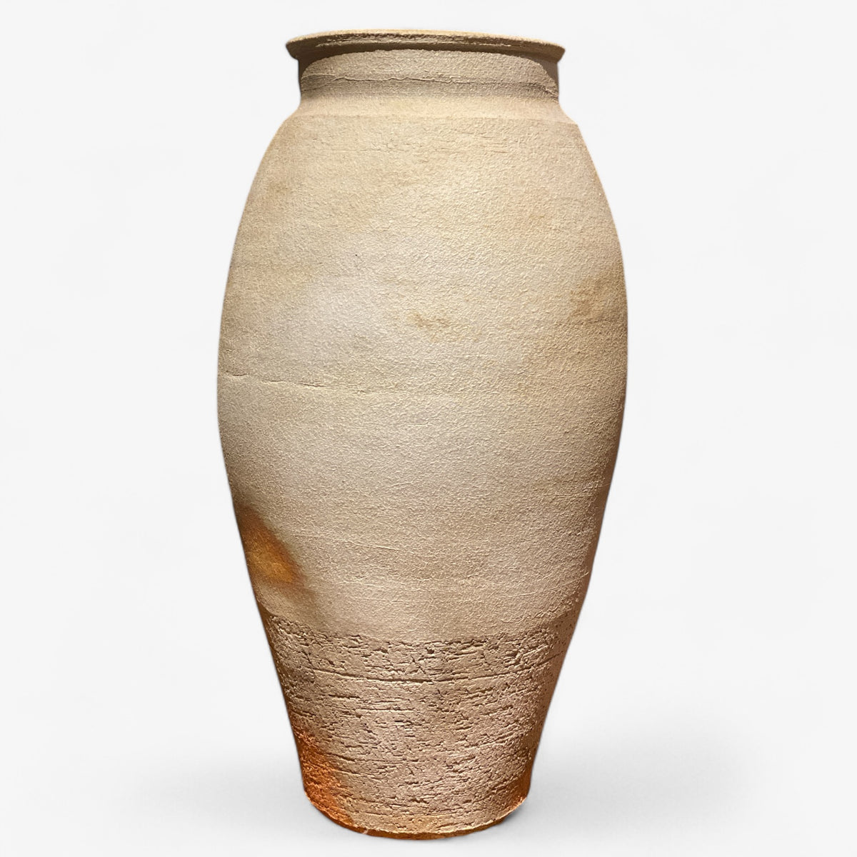 Large floor vase in stoneware