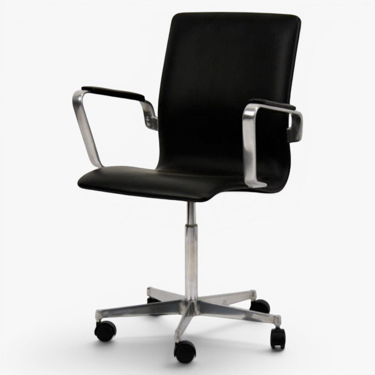 AJ 3291 Oxford - Office chair in black leather