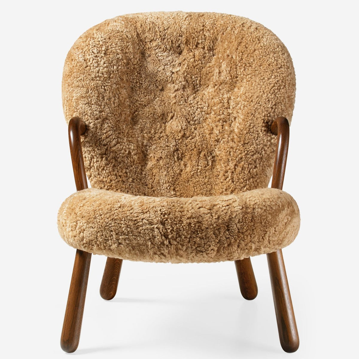 Clam Chair in smoked oak