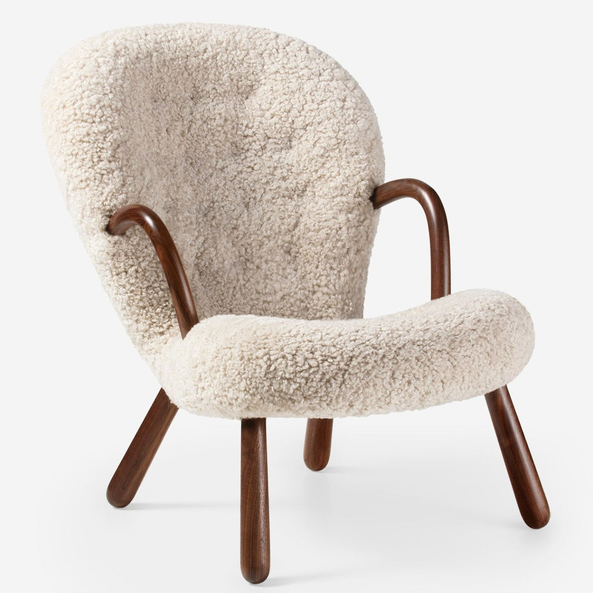Clam Chair in walnut