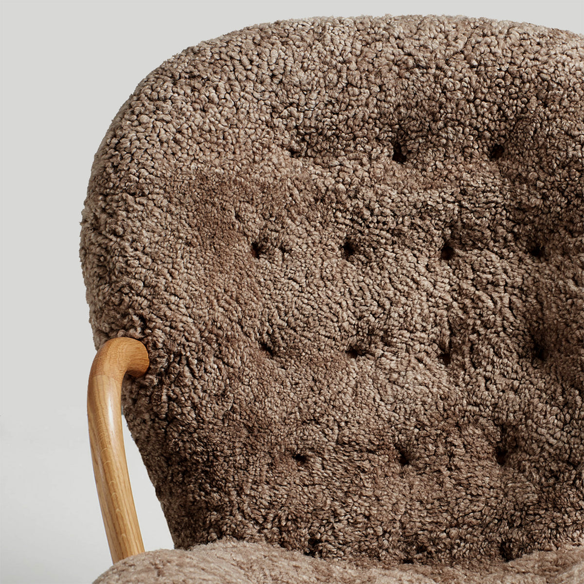 Clam Chair in oiled oak