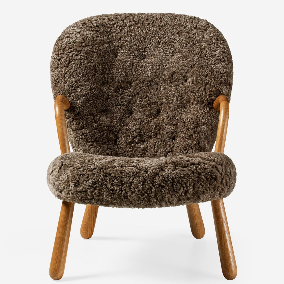 Clam Chair in oiled oak