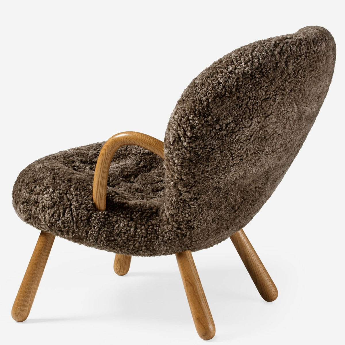 Clam Chair in oiled oak