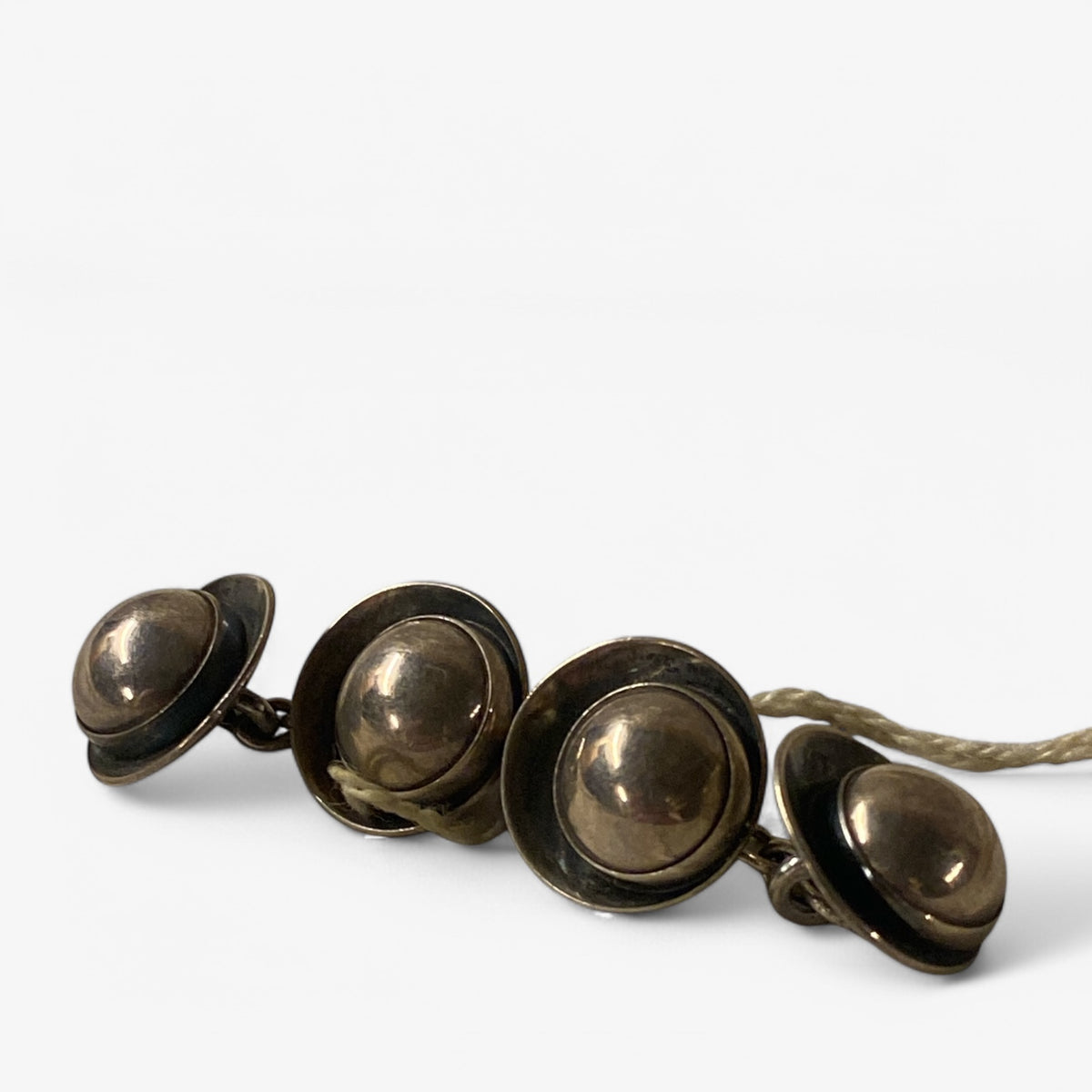 Pair of sterling silver cufflinks