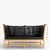 BM 1789 – Ompolstret Tremmesofa i anilinlæder (Black)