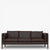 BM 2333 – Ompolstret 3 pers. sofa i anilinlæder (Mocca)