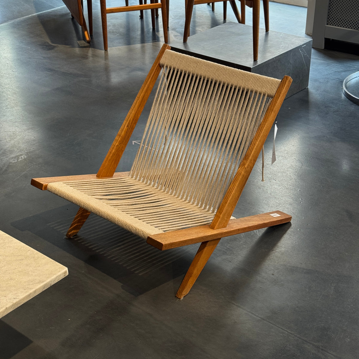 JH 106 - Easy chair in patinated ash