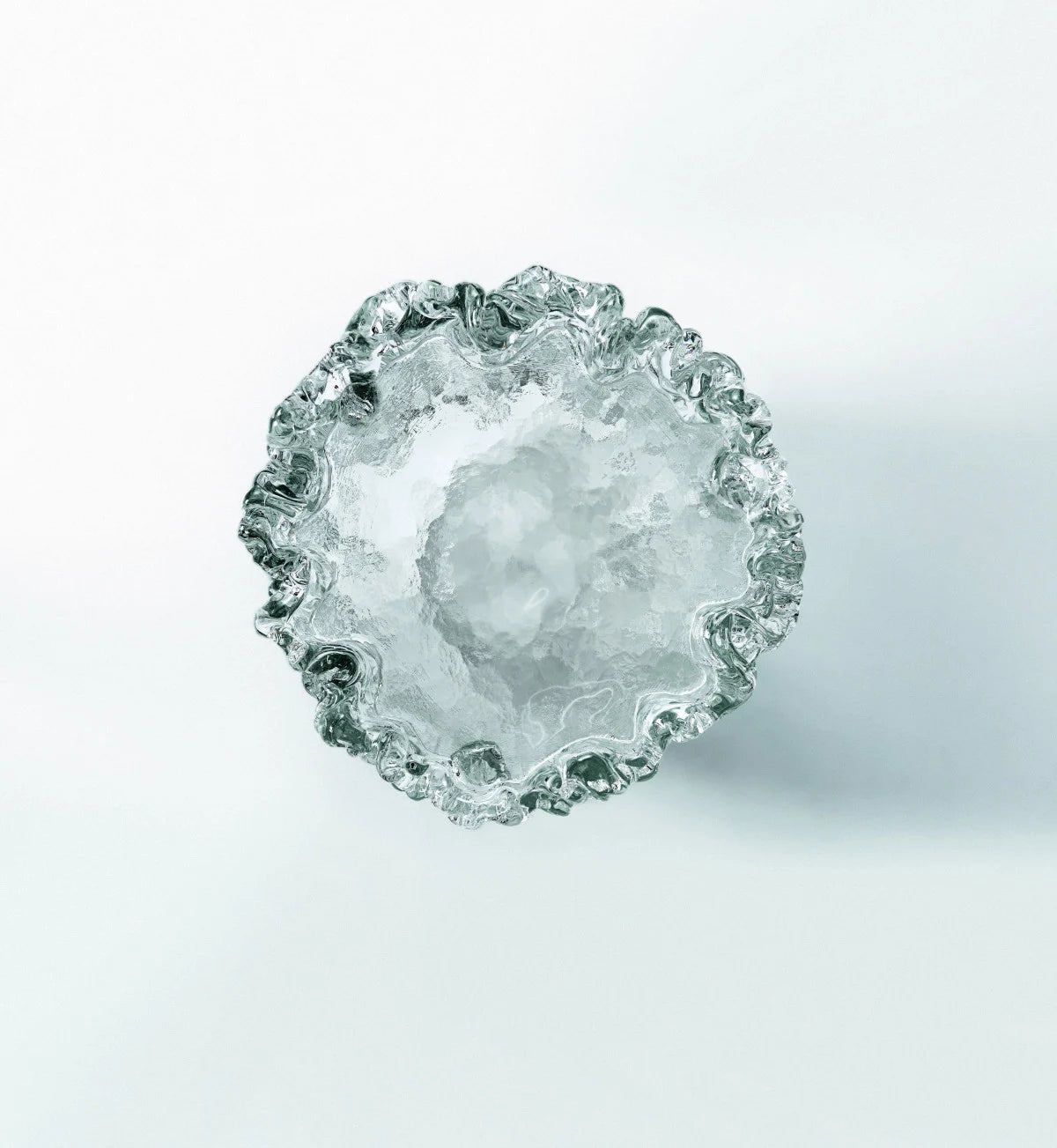 Fountain' side table in glass