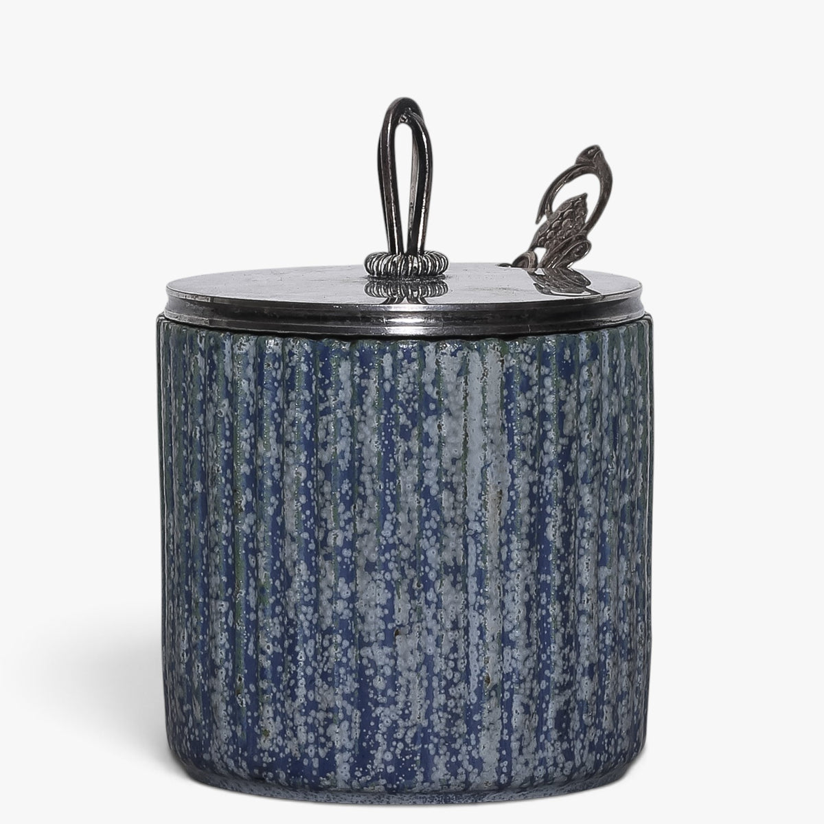 Lidded jar in stoneware