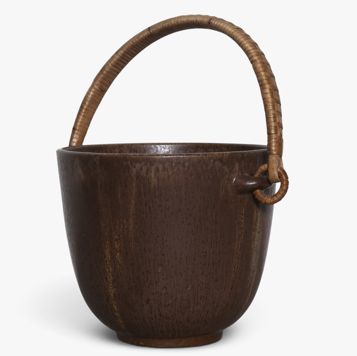 Ice bucket in stoneware