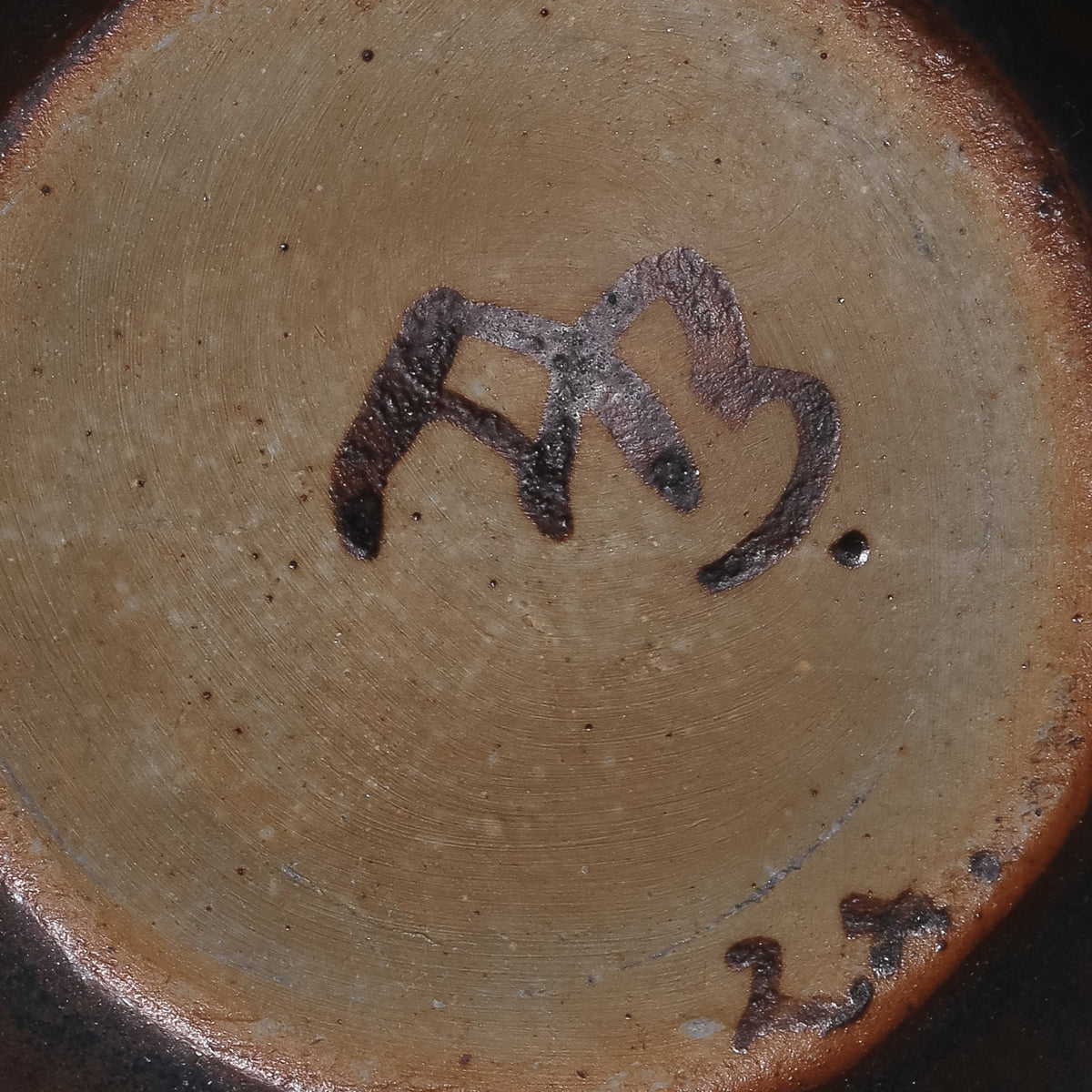 Bottle in stoneware