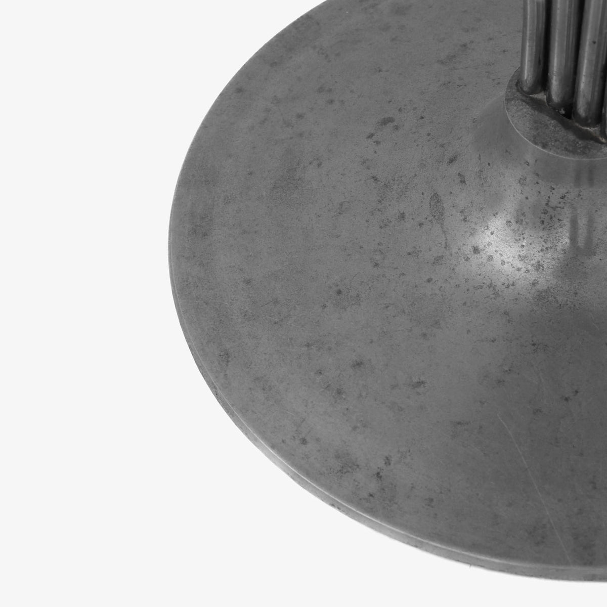 Bar stool in black leather
