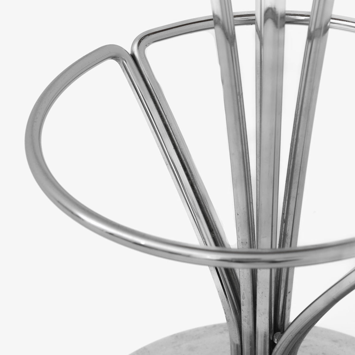 Bar stool in black leather