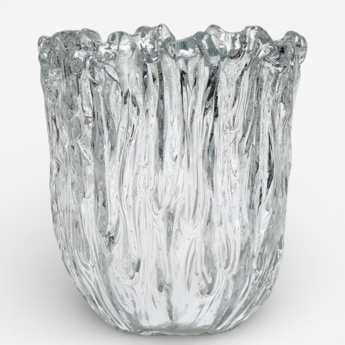 Fountain' side table in glass
