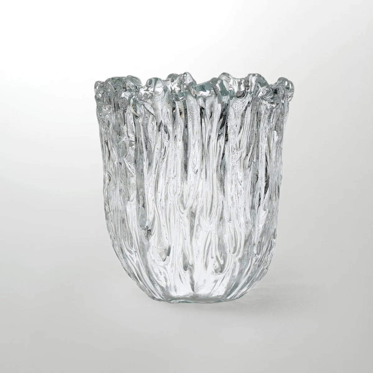 Fountain' side table in glass