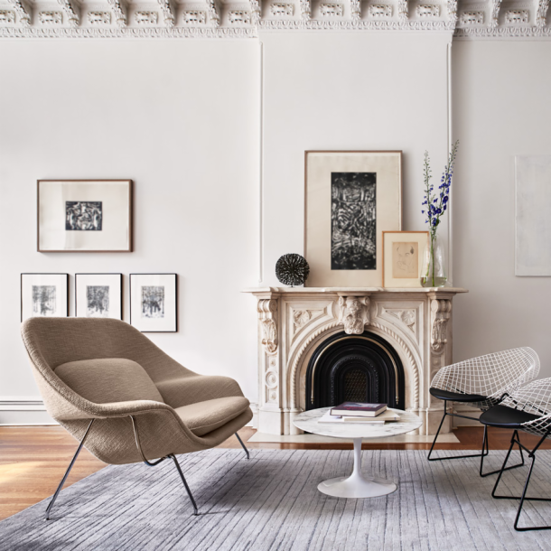 Womb Settee Sofa' in textile