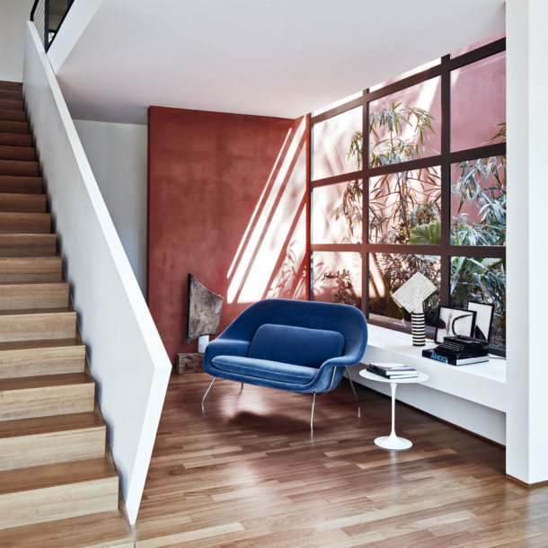 Womb Settee Sofa' in textile