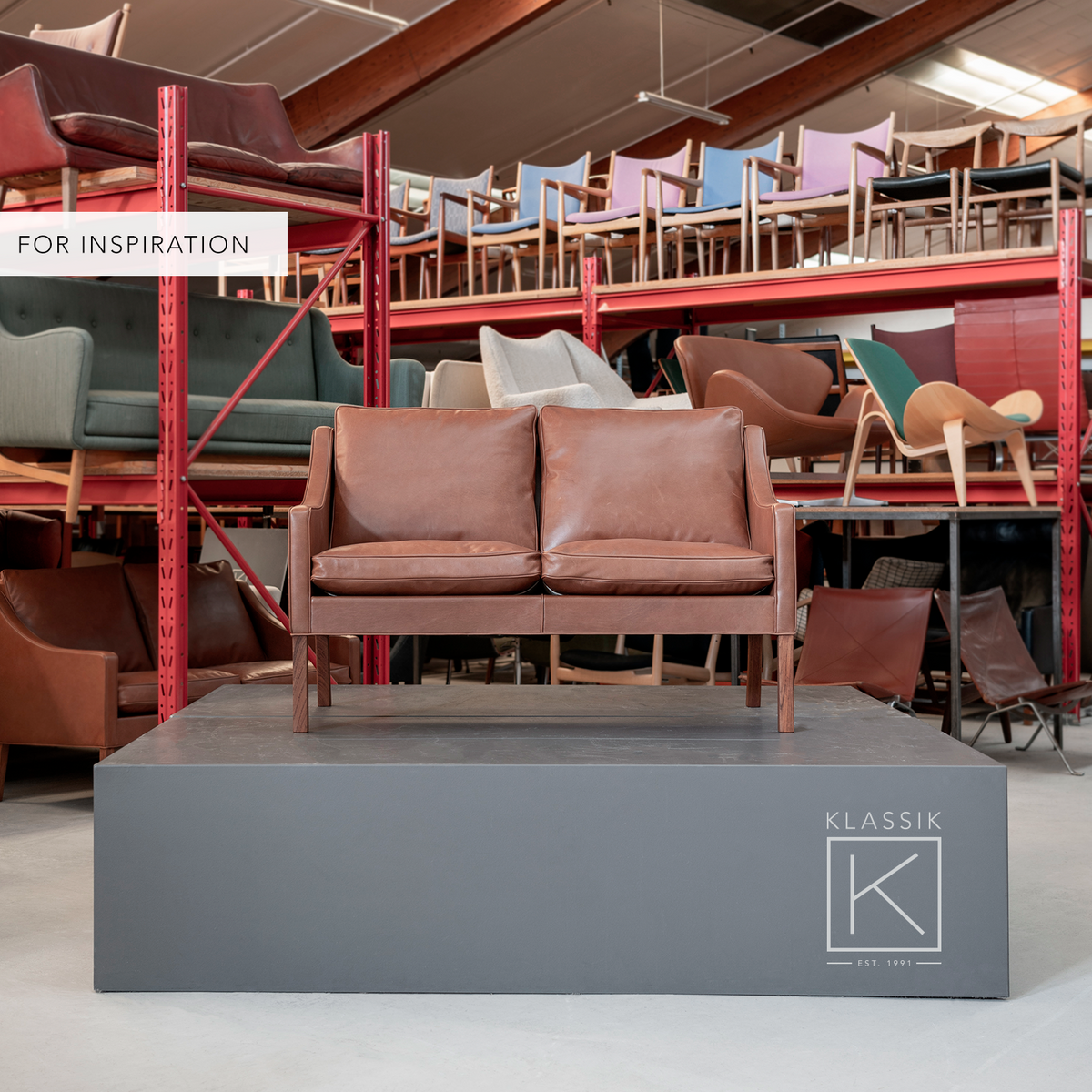 BM 2208 - 2 seater sofa in new leather