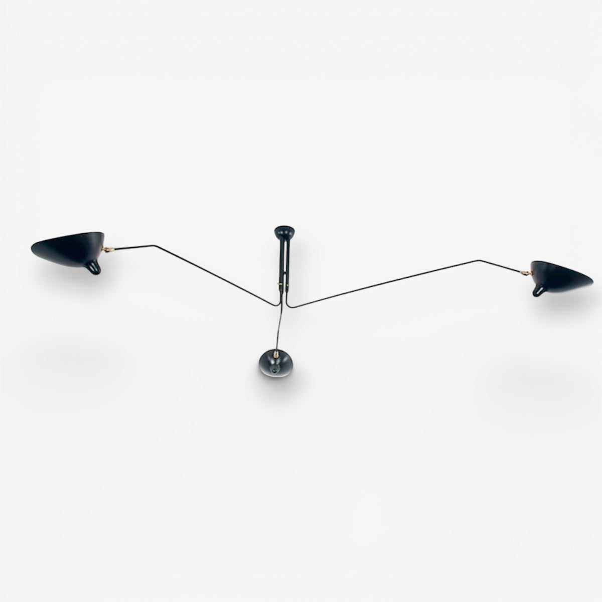Plafonnier 3' -  Ceiling light in black metal