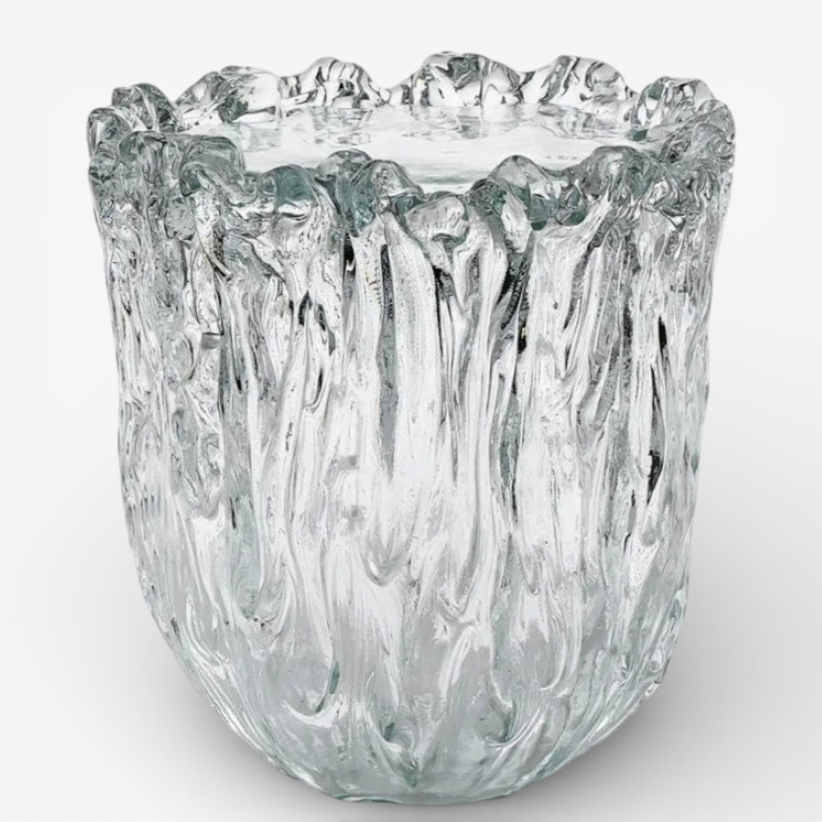 Fountain' side table in glass