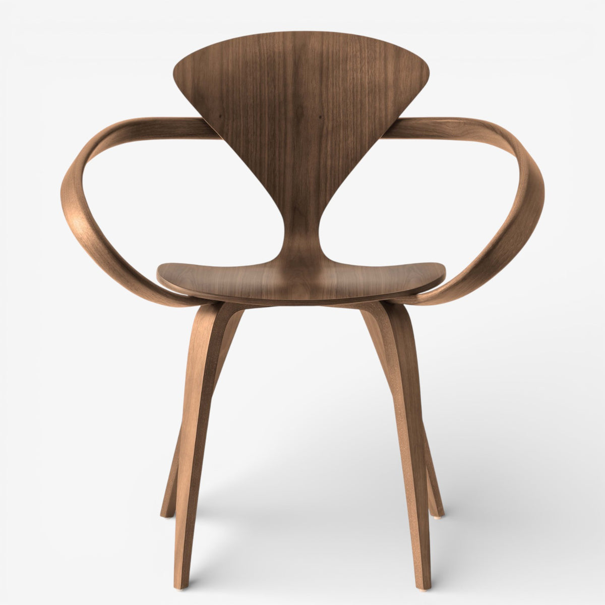 Cherner' armchair in walnut