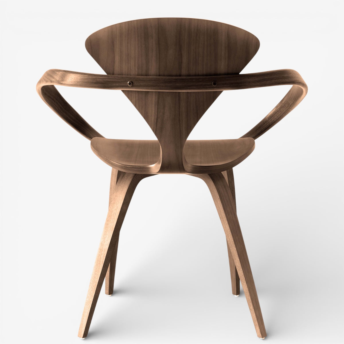 Cherner' armchair in walnut