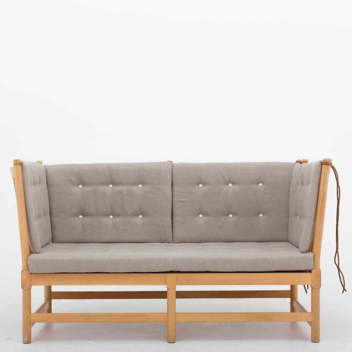 BM 1789 - Reupholstered spoke back sofa