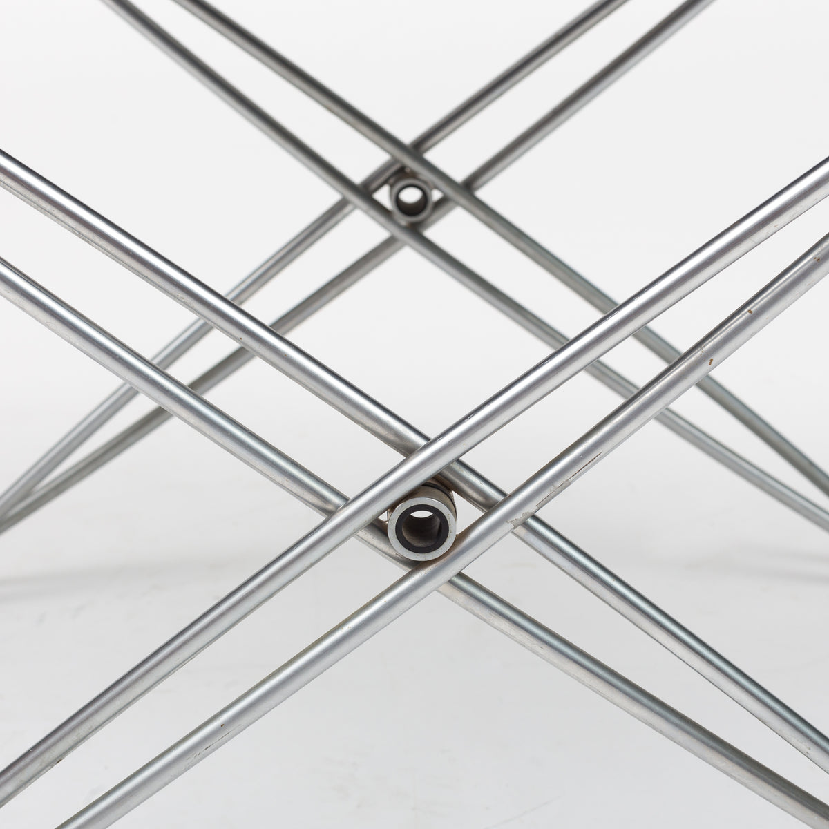 Folding stool in steel