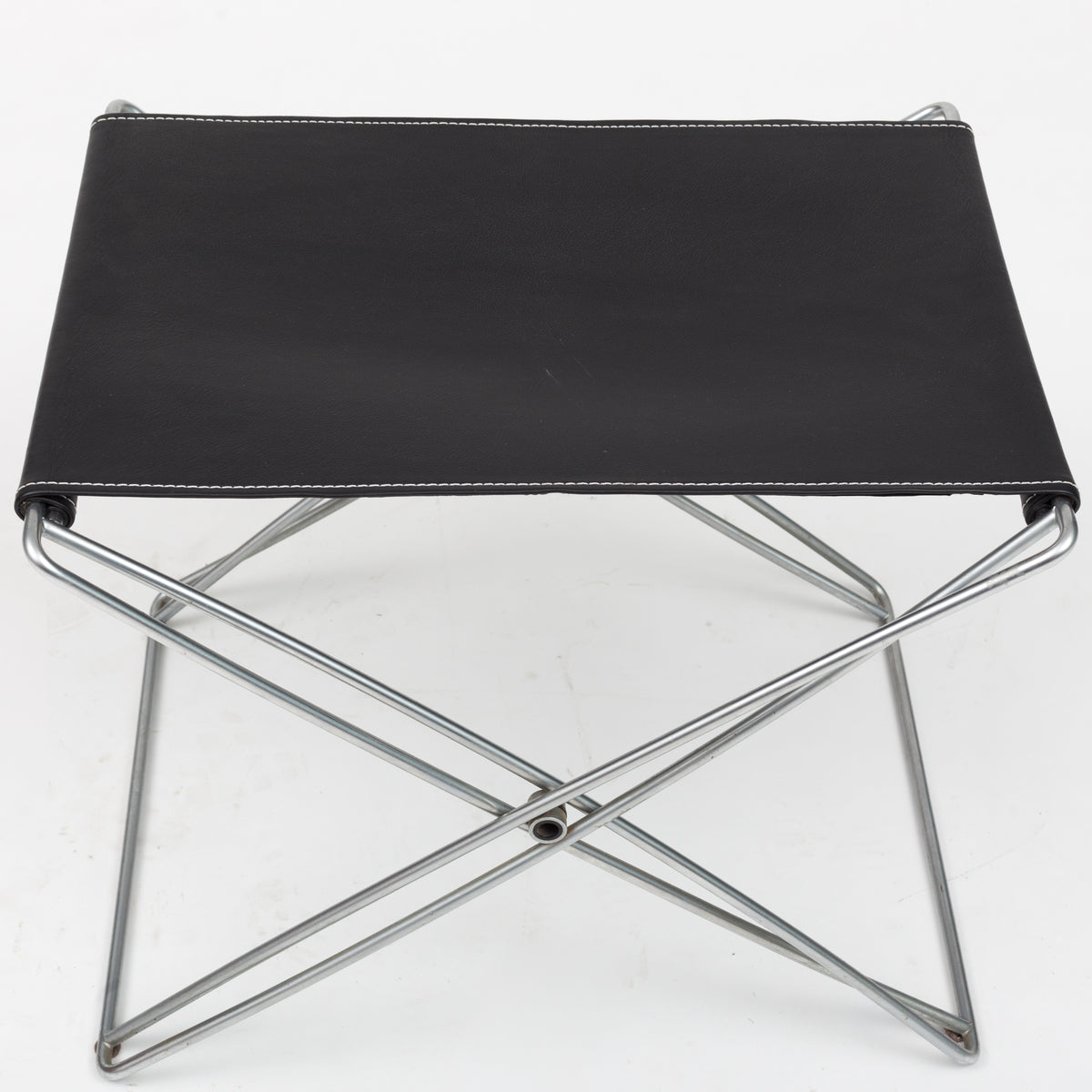 Folding stool in steel