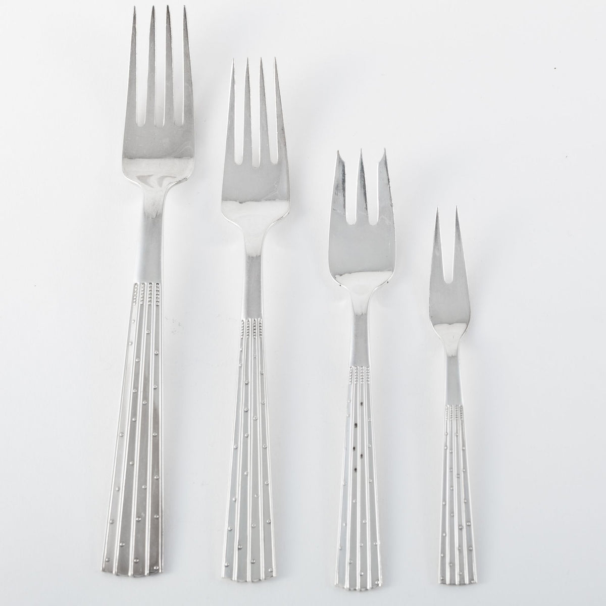 "Champagne" cutlery in silver (14 pers.)