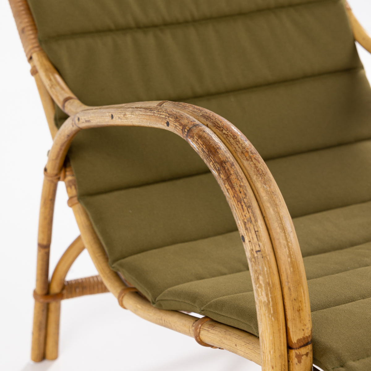 Wicker chair in bamboo