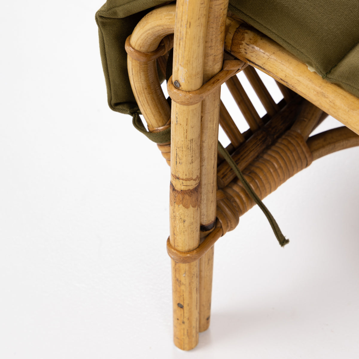 Wicker chair in bamboo