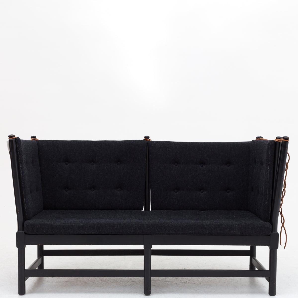 BM 1789 - Reupholstered spoke back sofa