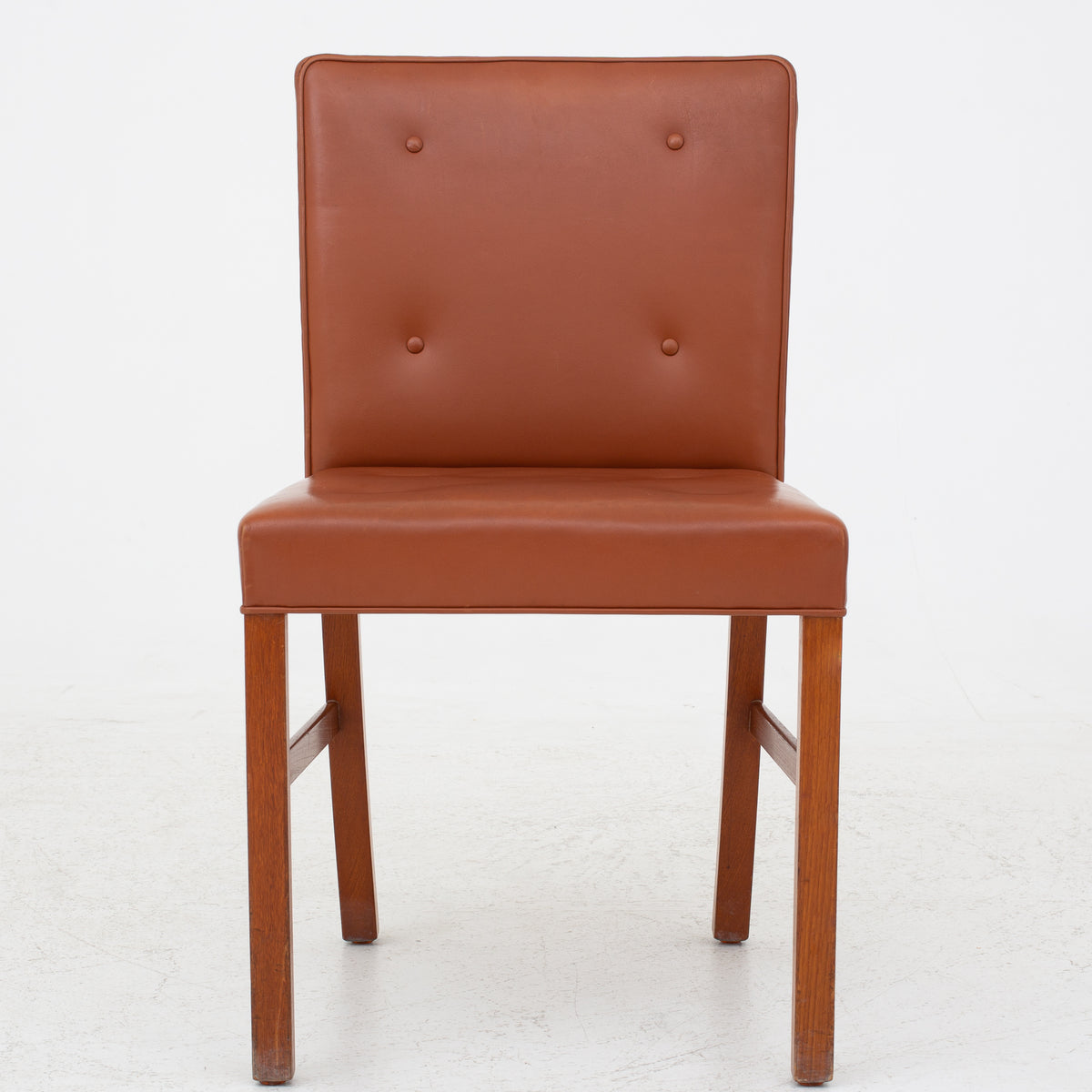Dining chair in leather