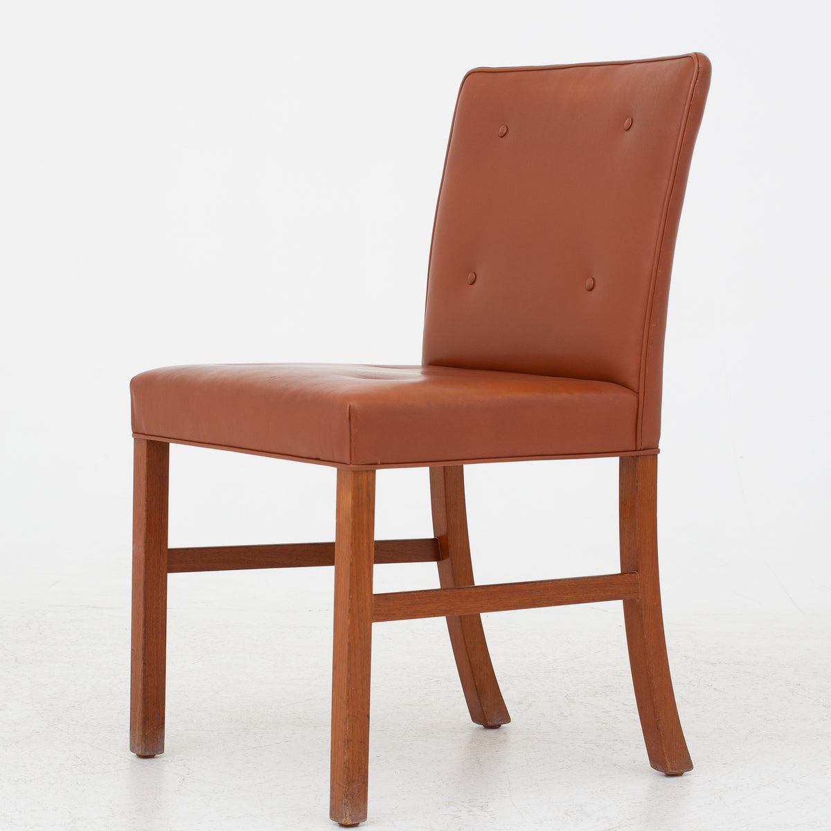 Dining chair in leather