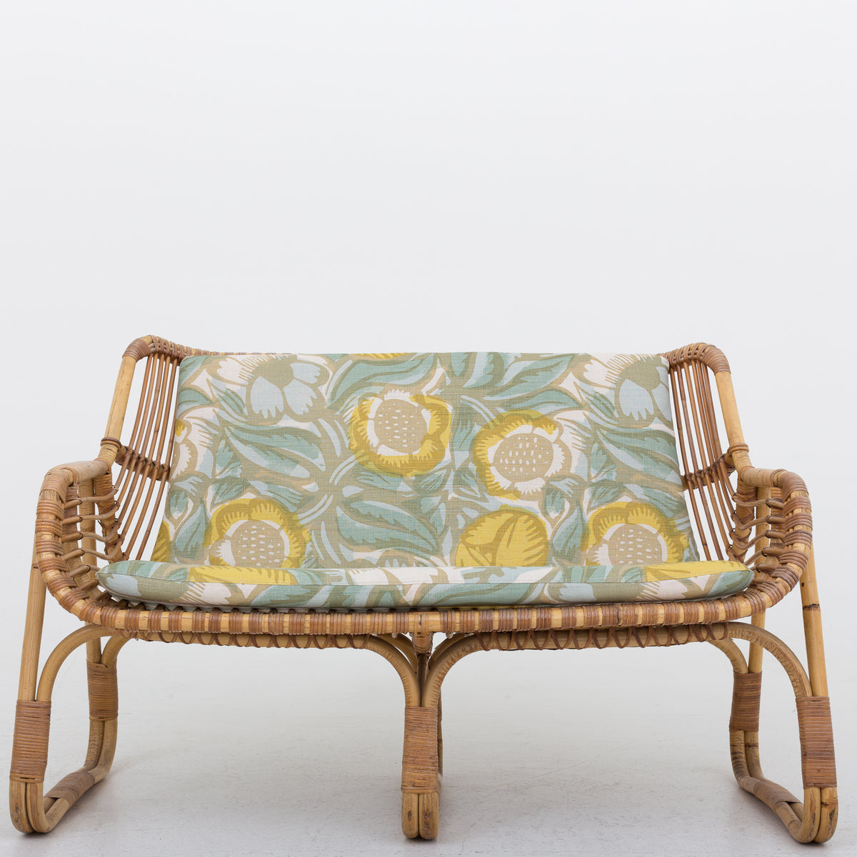 Wicker sofa in bamboo