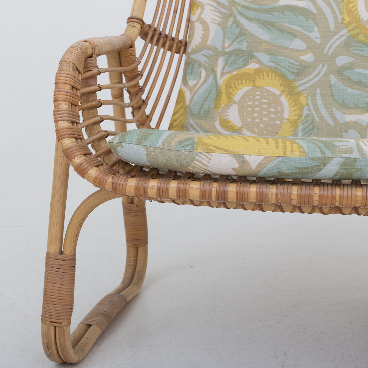 Wicker sofa in bamboo