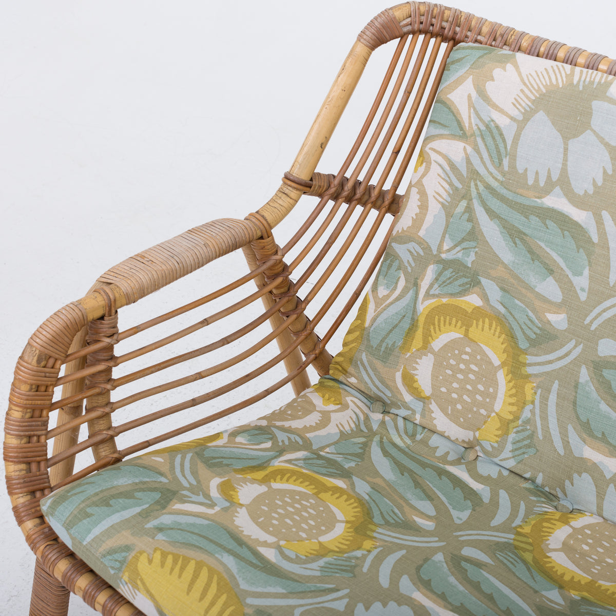Wicker sofa in bamboo
