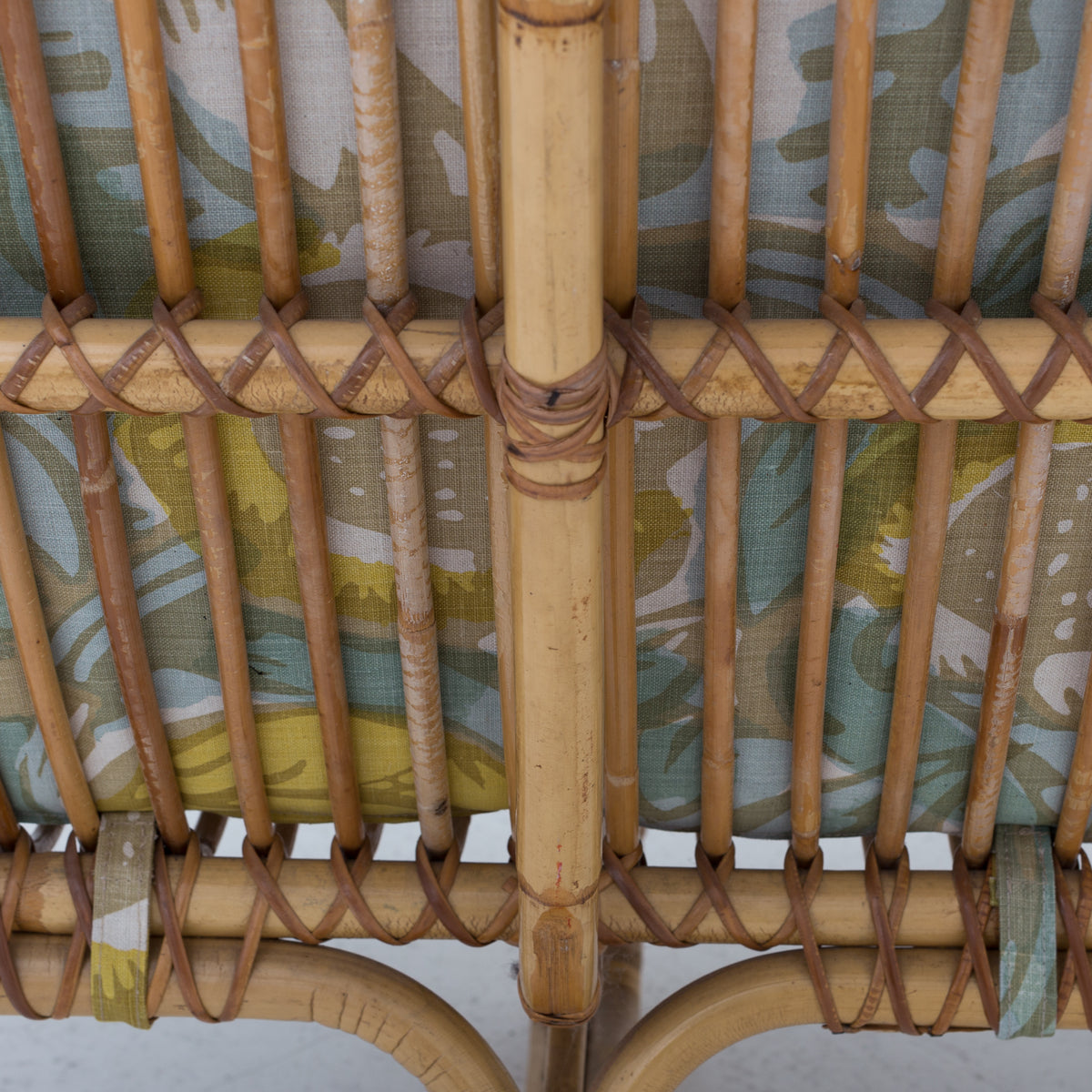 Wicker sofa in bamboo