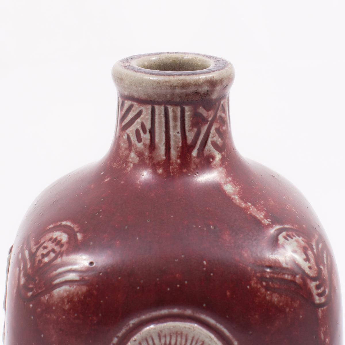 Vase in glazed stoneware