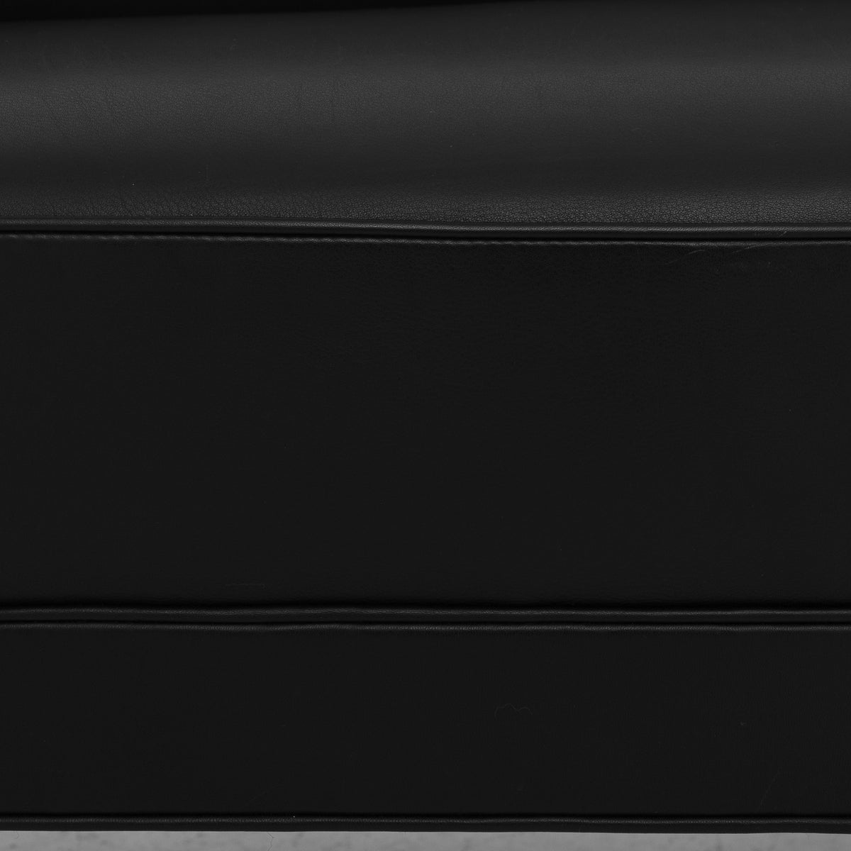 2-seater sofa in black leather