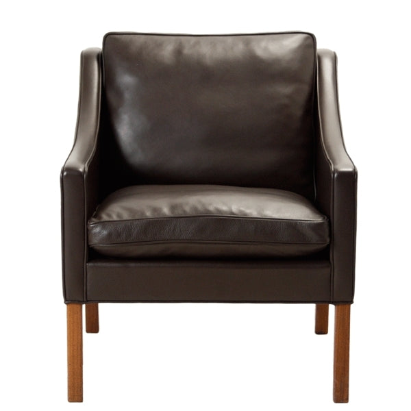 BM 2207 - Easy chair in dark brown leather
