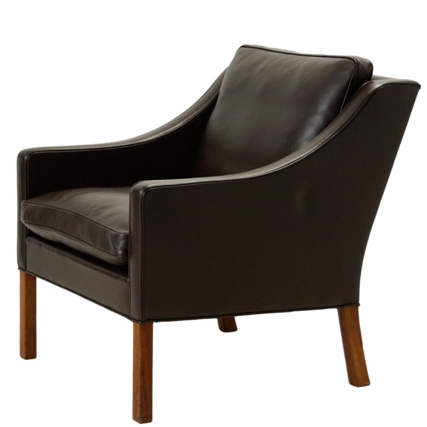 BM 2207 - Easy chair in dark brown leather