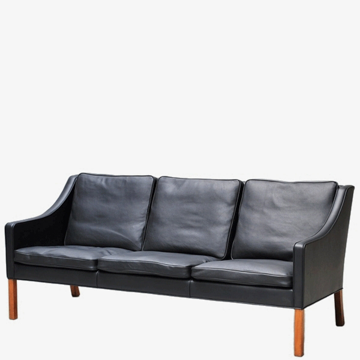 BM 2209 - 3-seater sofa in new black leather