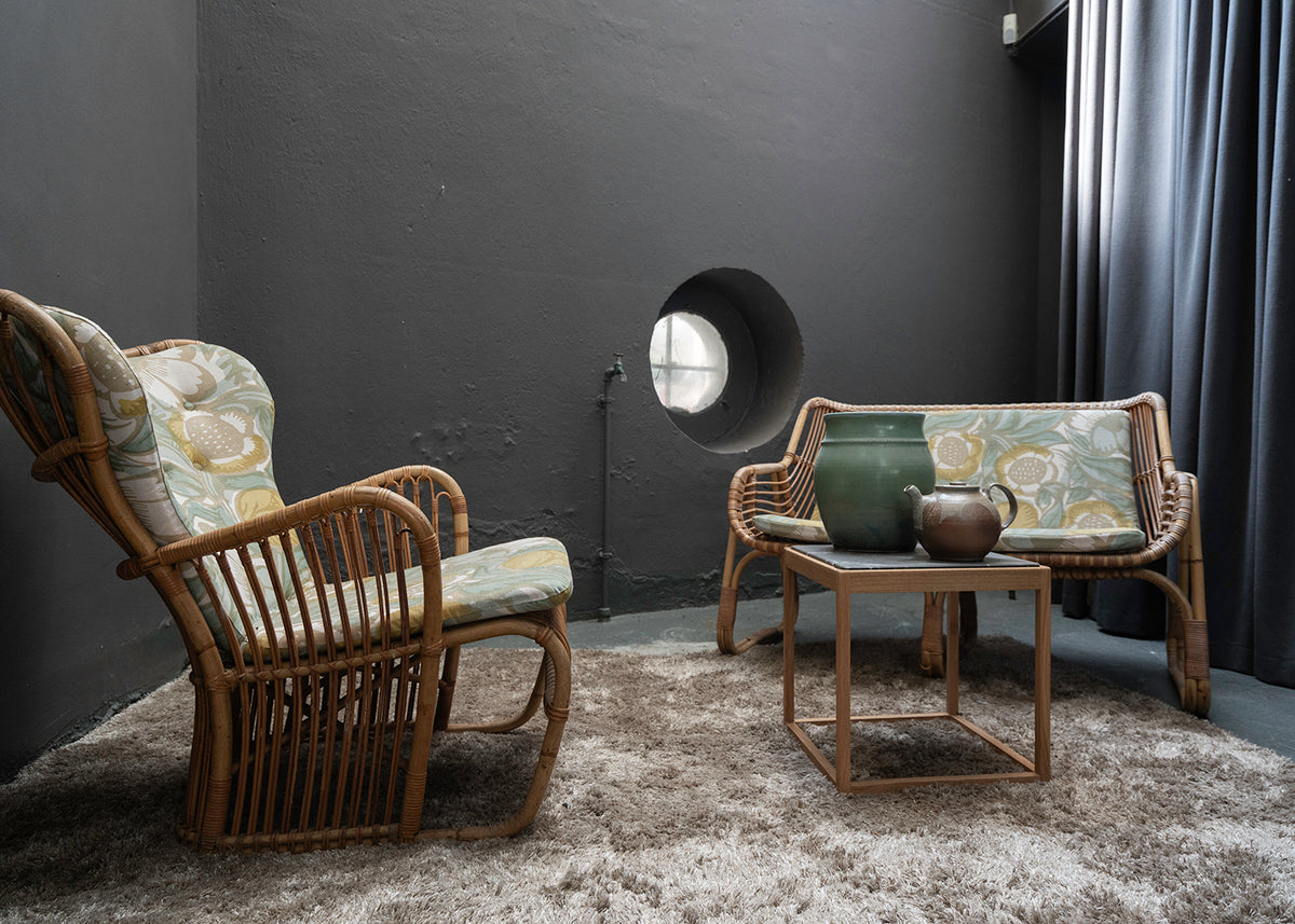 Wicker sofa in bamboo