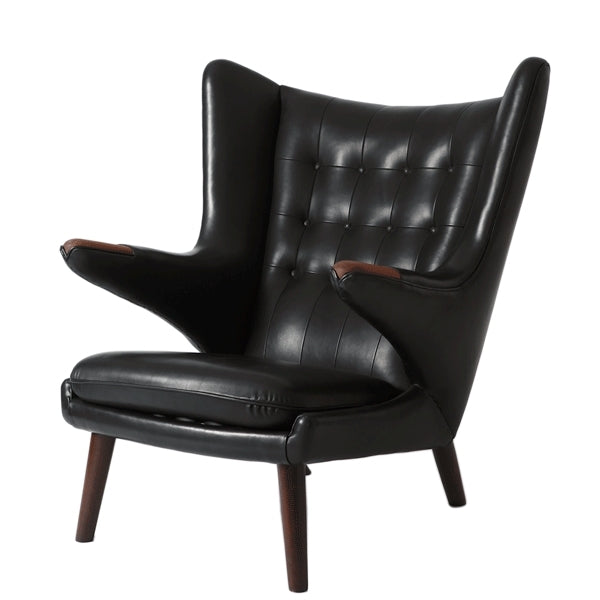 AP 19 - Papa Bear Chair in black leather